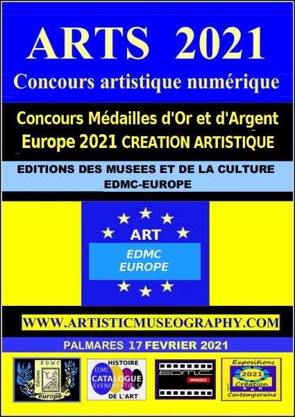 AFFICHE CONCOURS NUMERIQUE EUROPE 2021 CREATION ARTISTIQUE