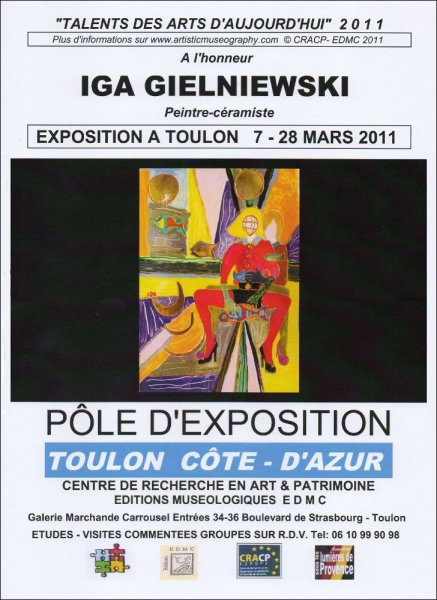 EXPOSITION IGA GIELNIEWSKI, UN UNIVERS ETRANGE, DE COULEURS ET DE RESSENTIS
