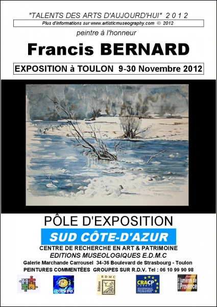 LES AQUARELLES DE FRANCIS BERNARD, DES TOUCHES FINES ET PRECISES POUR DES MOTIFS PICTURAUX AUX PURETÉS DIAPHANES