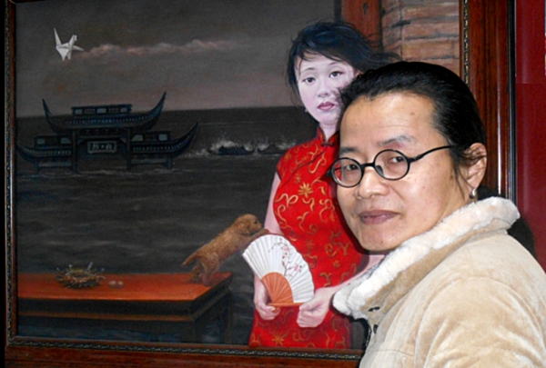 LE PEINTRE CHINOIS FANG MIN<br/>(photo Edmc - Pékin 2014)