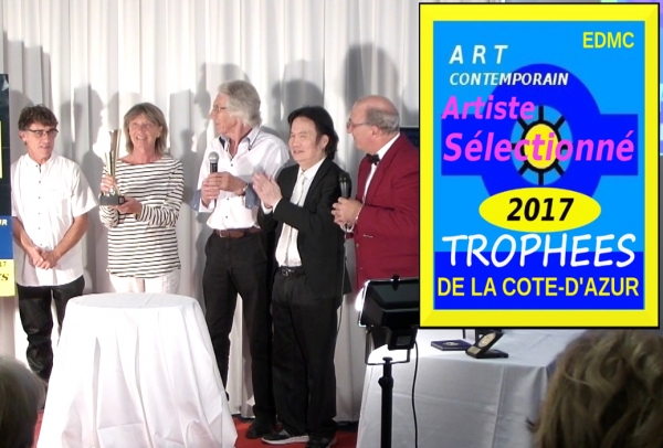 Louise BRESSANGE, peintre, a obtenu le Trophée Côte-d'Azur Art Contemporain 2017