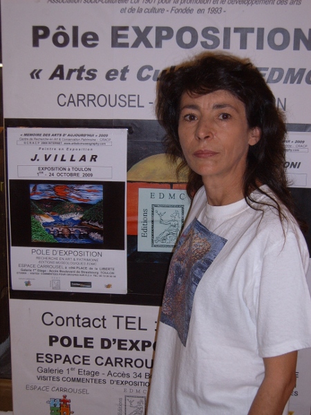 J. VILLAR peintre admise au Centre CRACP