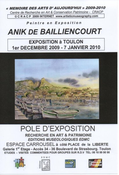 Peintre aquarelliste ANIK en exposition