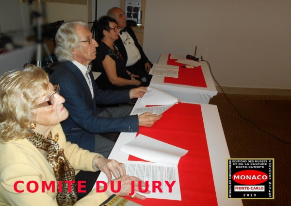 Le Comité du Jury  des Grands Trophées Internationaux des Styles Artistiques - Monaco 2019 